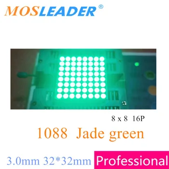 Mosleader 50 бр. син нефрит зелена 8x8 1088 8*8 led растерна решетка масив матричен дисплей led дисплей модул 3.0 мм и 32 * 32 мм 32x32 мм