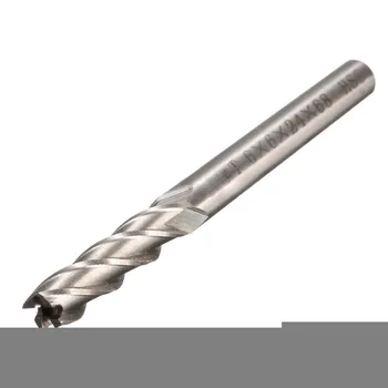 5pcs New Extra Long 6mm 4 Flute HSS & Aluminium End Mill Кътър CNC Bit Extended