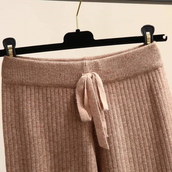 2020 нов есен зима плетене панталони нов плетене на Харун панталони получаване на лек отдих девет точки краката панталони краката панталони KZ477