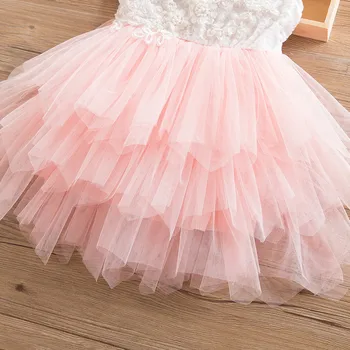 2019 нова марка летни рокли за момичета с отворен гръб пухкав торта Smash Dress елегантна празнична рокля на принцеса Момиче Birthday Costume 2 6Y