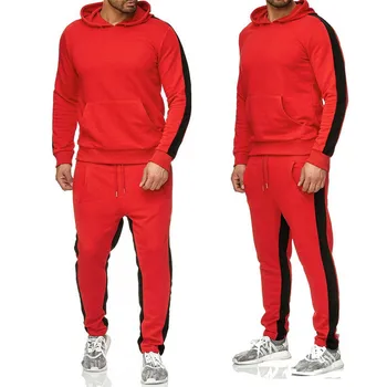 Нова мода дрехи Мъжки пуловер пуловер памук, Мъжки спортни костюми hoody двойка + панталони, спортни тениски пролет есен спортен костюм