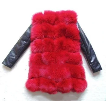 Lisa Colly Highquality Women Imitation Fox Fur Coat яке ПУ с дълги ръкави и топло зимно палто Палто гъст меховое палто на горно облекло