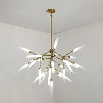 Модерният дизайн на led лампа на тавана полилеи хол, спалня, трапезария тела блясък декор домашно осветление 110-240 v G9