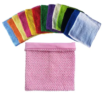8х8 инча подплата Плетене на една кука пакетче върховете на малки момичета 1-2 години пакетче рокля Pettiskirt Tube Tops