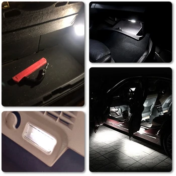 2x Led пространство за краката, жабката багажник багажника вътрешно осветление лампа за Peugeot 307 406 407 RCZ за C2 C3 C4 C5 C6 C8 DS3