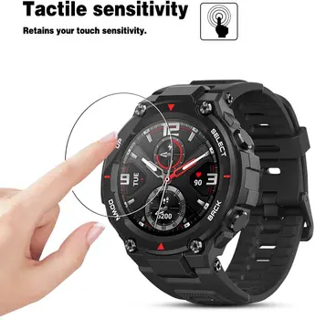 10шт закалено стъкло за Amazfit T-Rex Screen Protector Round Smart Watch Anti-Scratch защитно фолио