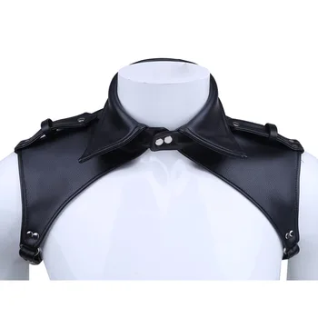 Мъжете бельо изкуствена кожа колан костюм на ревера дизайн регулируем корпус гърдите колан на ревера секси мъжки еротичен БДСМ робството продукт