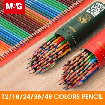 M&G 12/18/24/36/48 цветове маслен цветен молив, комплект за рисуване, оцветяване colores coloring цветни моливи Color pack school kids