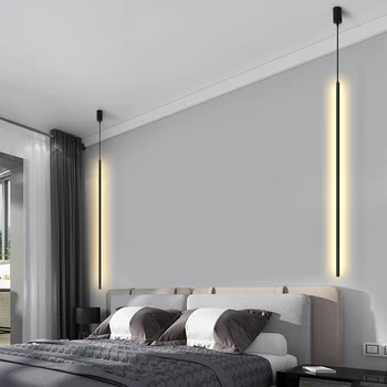 Модерен минимализъм висящи лампи led Осветление Nordic Loft потъмняване на окачен лампа Дневна Спалня окачена лампа кухня осветителни тела