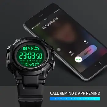 Мъжки умен часовник луксозна марка SKMEI електронни умен часовник калории крачкомер спортен гривна монитор сън Smart Band за мъже