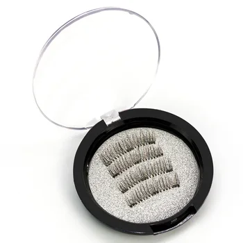 Shozy магнитни мигли с 3 магнити ръчно изработени 3D / 6D Магнит естествени мигли фалшиви мигли удобно с кутия за подарък-52HB-3