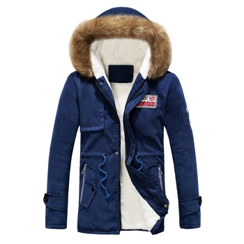 ISurvivor Мъжки палта зимно яке за мъже за тънка удебелена кожа на горно облекло с качулка, топло палто топ марка дрехи ежедневно мъжко палто Homme върховете