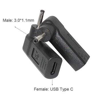 USB C лаптоп кабел кабел USB Type C до 3.0 X 1.1 мм Dc захранващ адаптер включете съединителя за Acer, Samsung, Asus 19V адаптер за променлив ток