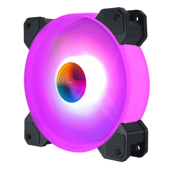 Coolmoon PC Chassis Fan AURA SYNC ARGB Support Adjust RGB Cooling Fan 120mm Quiet Control Computer Cooling 6 Kit RGB Case Fans