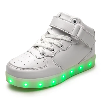 ULKNN Children USB-Rechargeable Light-up Shoes LED Сиянието CHILDREN 's Shoes Colorful Night Light BOY' s Shoes Girls