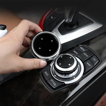 Модифицирана централна конзола мултимедийна бутон за управление на дръжката на апликации на капака украса ABS пластмаса украса за BMW F10 F20 F30 iDrive