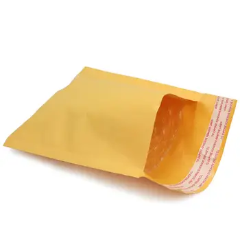 10 бр. / компл. жълт Крафт-пяна плик подарък пакет мейл офис части безплатна доставка