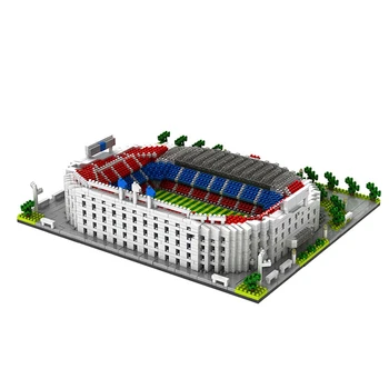 BS 99122 Barcelona Spain Football Club, Camp Nou Stadium 3D Model Diamond Building Small Blocks Bricks Toy for Children no Box