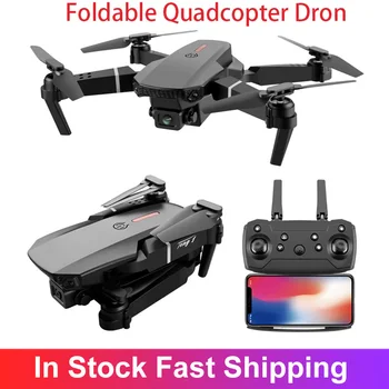 E88 Pro RC Mini Drone 4K 1080P 720P Dual Camera WIFI FPV снимка от въздуха с хеликоптер сгъваем квадрокоптер Dron Toys Quadcopter