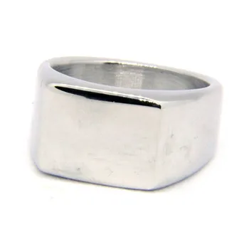 1бр най-новият полски прост дизайн пръстен 316L бижута от неръждаема стомана, хип-хоп стил унисекс пръстен
