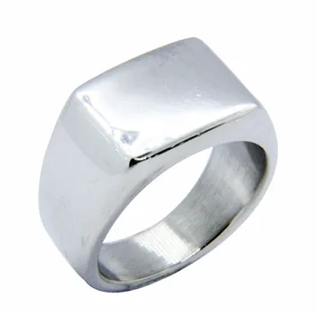 1бр най-новият полски прост дизайн пръстен 316L бижута от неръждаема стомана, хип-хоп стил унисекс пръстен