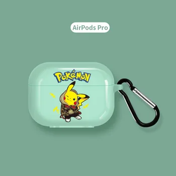 TAKARA ТОМИ Pokemon AirPods Pro Pikachu Bluetooth Case силиконов калъф Kawaii Cartoon Anti-drop слушалки коледни подаръци