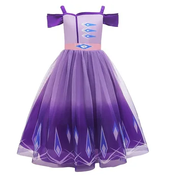 Детски рокли за момичета нов пристигане момиче рокли Принцеса Ана Елза cosplay Hallowmas костюм детско вечерна рокля деца момичета дрехи