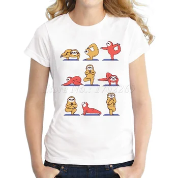 Най-новият дизайн на модни Дамски тениска померан/котка /сот/слон/английски булдог/Мопс с къс ръкав ежедневни блузи