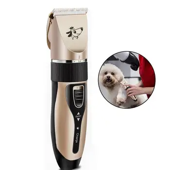 Пет Electric Clipper USB фризьорски комплект куче Бръснене зареждане на електрическа машина за почистване да се грижи за кучетата