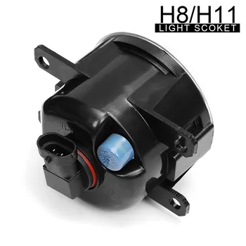 H11 / H8 управление на автомобила фарове за мъгла Бяла 9LEDs авто фарове за мъгла, предната бамперная лампа за Honda CRV / Civic за Одисей / Fit