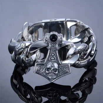 GW Fashion Jewelry Man Бижута от висок клас сребърна гривна подарък за приятел или съпруг YLTH40