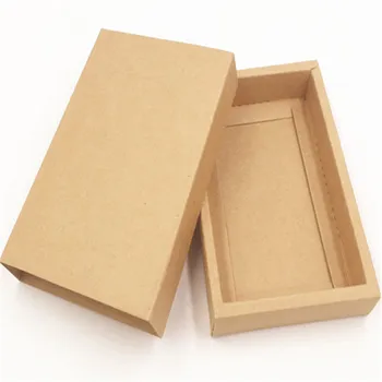 100 бр./лот ръчно изработени от крафт хартия кутия подаръчни кутии с различни размери, цветове за бижута/бонбони/торта/малък подарък за опаковане пренасяне на кутията