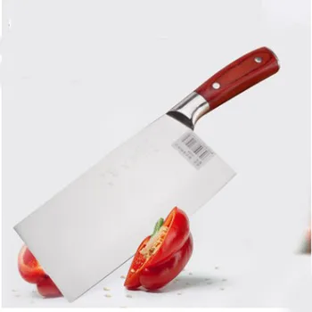 Китайски нож 4Cr13 высокоуглеродистый Секира здрав главния готвач за рязане на разделочный нож ултра остър нож цвят дървени дръжки на ножове