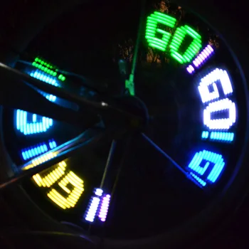 32 LED цвят под наем светлина спици водоустойчив USB акумулаторна Колоездене байк колела на сигнала гуми лампи аксесоари под наем