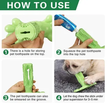 Thin Пет Chewing Toy Dog Toothbrush Stick Dental Care Brush Toy Dogs Toothpast Storage Pets Oral Care Dog Brushing Stick