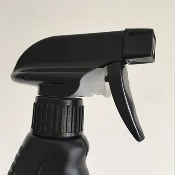 500 мл празен черен спрей пластмасова бутилка Автоочиститель спрей за измиване готварство и фризьорски салони пръскачка за вода за многократна употреба на бутилки със спрей за мъгла