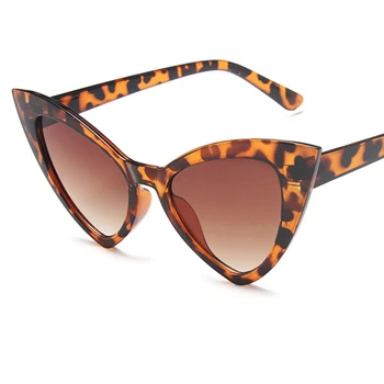 Модни очила за очите 2020 тенденция слънчеви очила за Жени на луксозна марка ретро реколта наклон Котешко око Слънчеви очила дамски очила с uv400