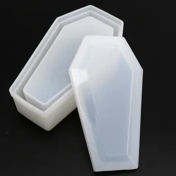 Ковчег финансирани скоростна САМ UV силиконови форми на Хелоуин готически контейнер мухъл смола художествени аксесоари силиконови форми за производство на смола