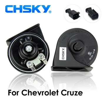 CHSKY Car Horn Snail type Horn For Chevrolet Cruze 2008 to Now 12V силата на звука на 110-129db Auto Horn Long Life Time High Low Klaxon