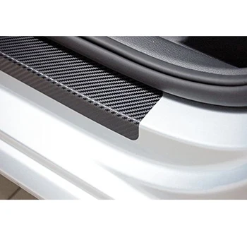 4шт мода стикер на автомобила на прага протектор стикер въглеродни влакна Vinyl стикер за Ford Smax S-MAX