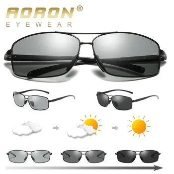 АОРОН фотохромичните слънчеви очила мъжете поляризирана алуминий Хамелеон очила Hd шофиране нюанси слънчеви очила мъжки Oculos Gafas Lentes