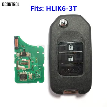QCONTROL 2 бутона за дистанционен ключ за Honda Accord, Civic City CR-V Fit (Jazz XR-V Vezel HR-V FRV Car Auto Lock