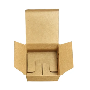 100 бр./лот сгъваема Бяла Крафт хартиена кутия за опаковка на крем за лице черни картонени кутии за бижута пакет мехлем бутилка кутия