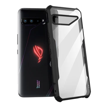 ZSHOW Case for ASUS ROG Phone 3 Armour Case TPU Frame with Clear PC Back Air Trigger Compatible Amazing Drop Защита