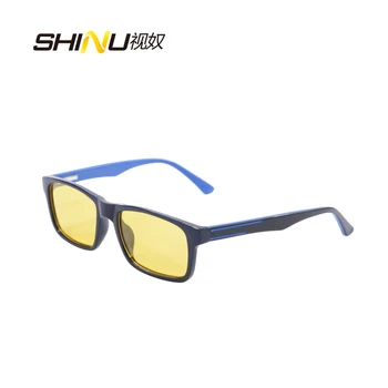 Антибликовые очила за шофиране жълти лещи на очила за нощно виждане на жените и мъжете Anti Blue-Ray Computer Goggle Gaming Eyeglasses SH009