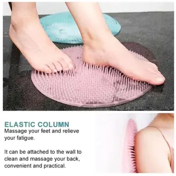Мързелив Силиконова вана масаж възглавница ексфолиращ душ скрубер за краката четка силна издънка устойчива на плъзгане баня етаж спа център