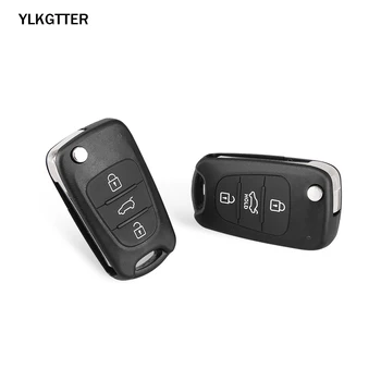 YLKGTTER 3 бутона на ключа на автомобила калъф за Hyundai I20 I30, IX35 I35 Hyundai Kia Picanto Sportage K5 флип Floding калъф за ключ дистанционно
