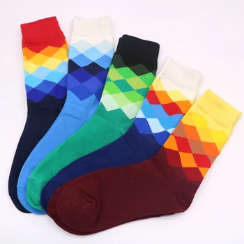 2/3 двойки/Лот хип-хоп чорапи Мъжки дълги чорапи мода мек памук мъжки мъжки crew чорапи забавни цветни новост печат случайни Сокс
