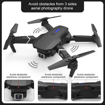 FEMA E525 Pro Drone with 4K / 1080P Dual Camera Wifi FPV Smart Follow Против Collision Сгъваема мини безпилотни самолети RC Quadcopter Toy VS E88