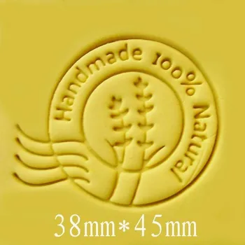 През цялата ръчно изработени от Натура pattern Mini сам soap печат chaprter seal 3.8*4.5 cm